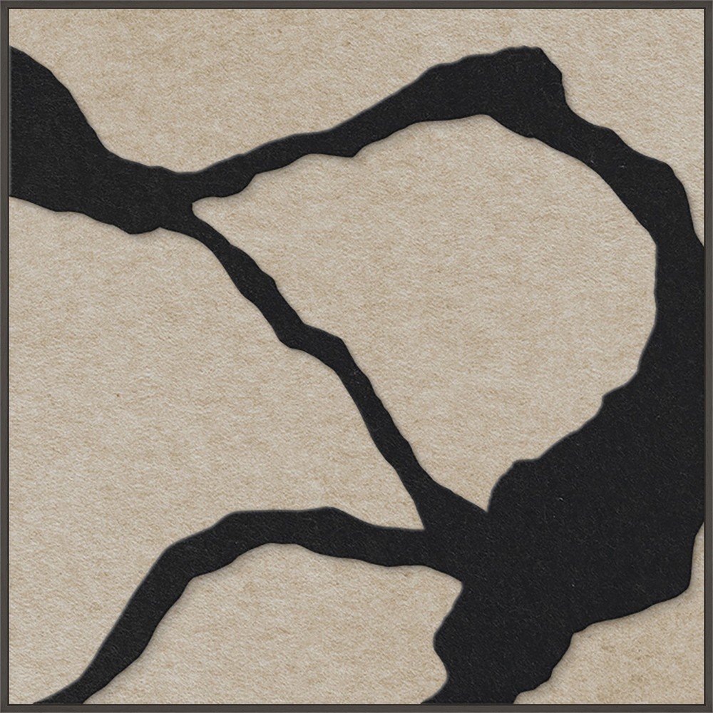 3D obraz s rámem/akustický 102x102 cm Quiet Friction 1 – Malerifabrikken Malerifabrikken