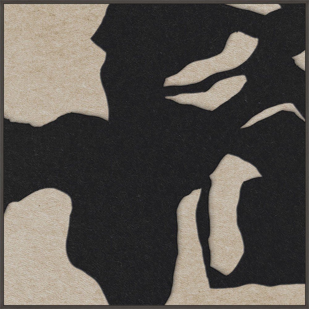 3D obraz s rámem/akustický 102x102 cm Silent Shadow 1 – Malerifabrikken Malerifabrikken