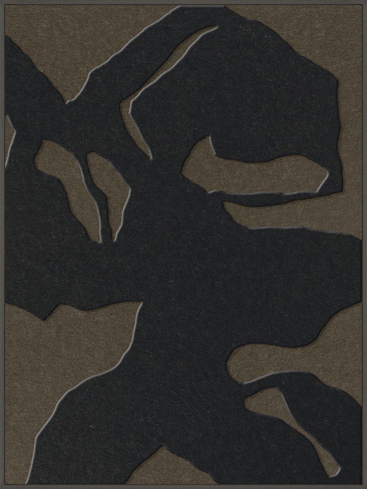 3D obraz s rámem/akustický 90x120 cm Silent Shadows 1 – Malerifabrikken Malerifabrikken