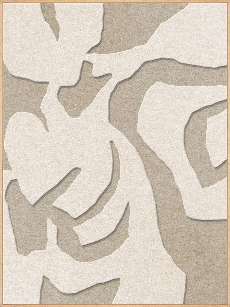 3D obraz s rámem/akustický 90x120 cm Soft Embrace 1 – Malerifabrikken Malerifabrikken