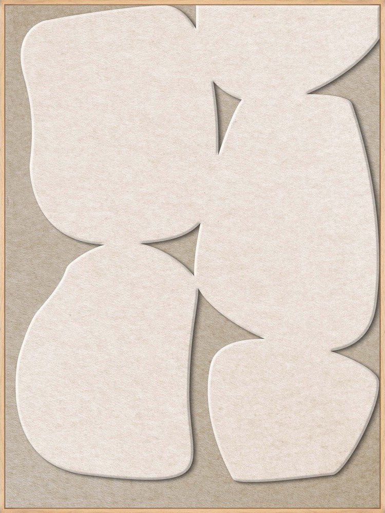 3D obraz s rámem/akustický 90x120 cm Stone Path 1 – Malerifabrikken Malerifabrikken