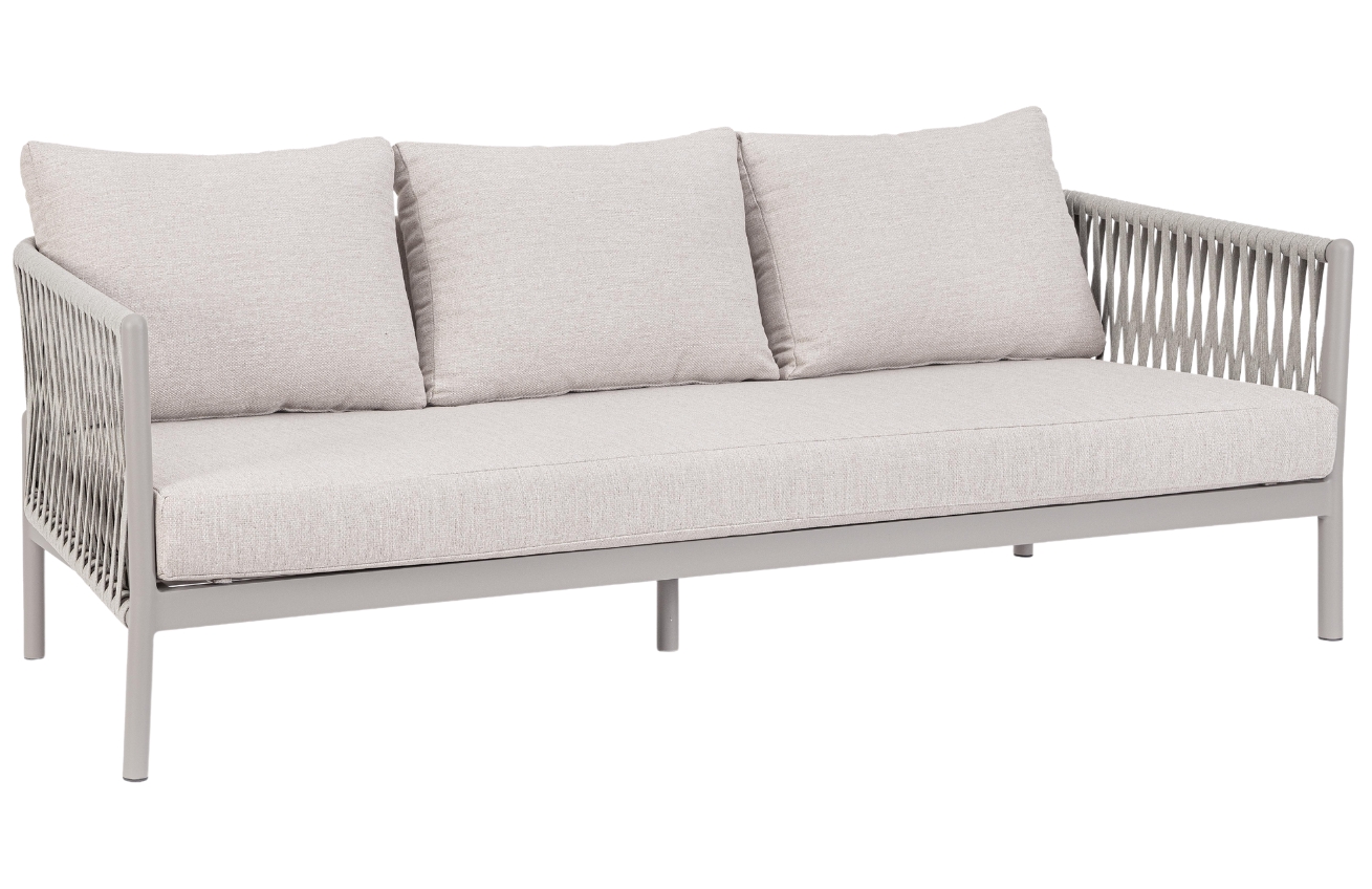 Bizzotto Světle šedá zahradní pohovka Florencia 220 cm Bizzotto