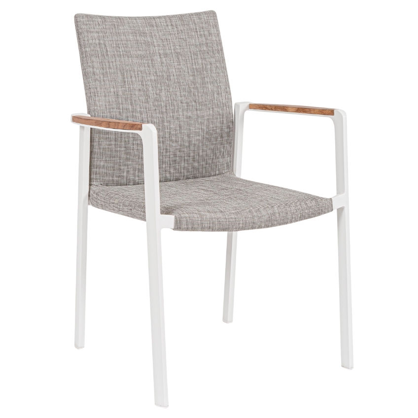 Bizzotto Světle šedá hliníková zahradní jídelní židle Jalisco Bizzotto