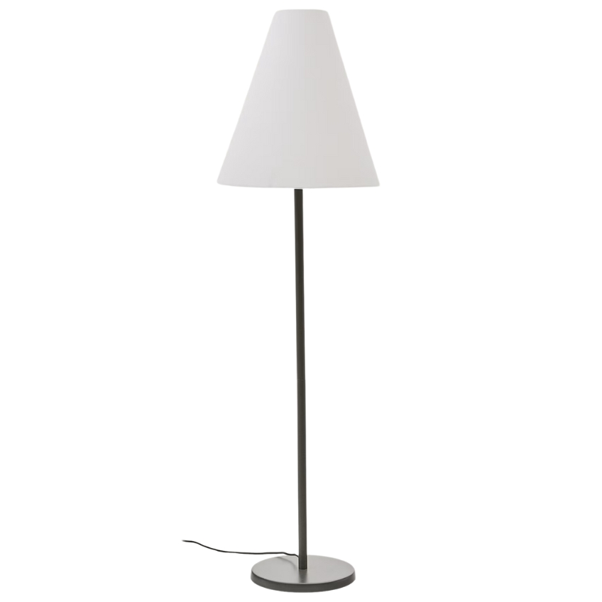 Kave Home Tmavě zelená kovová stojací lampa Navat 153 cm Kave Home