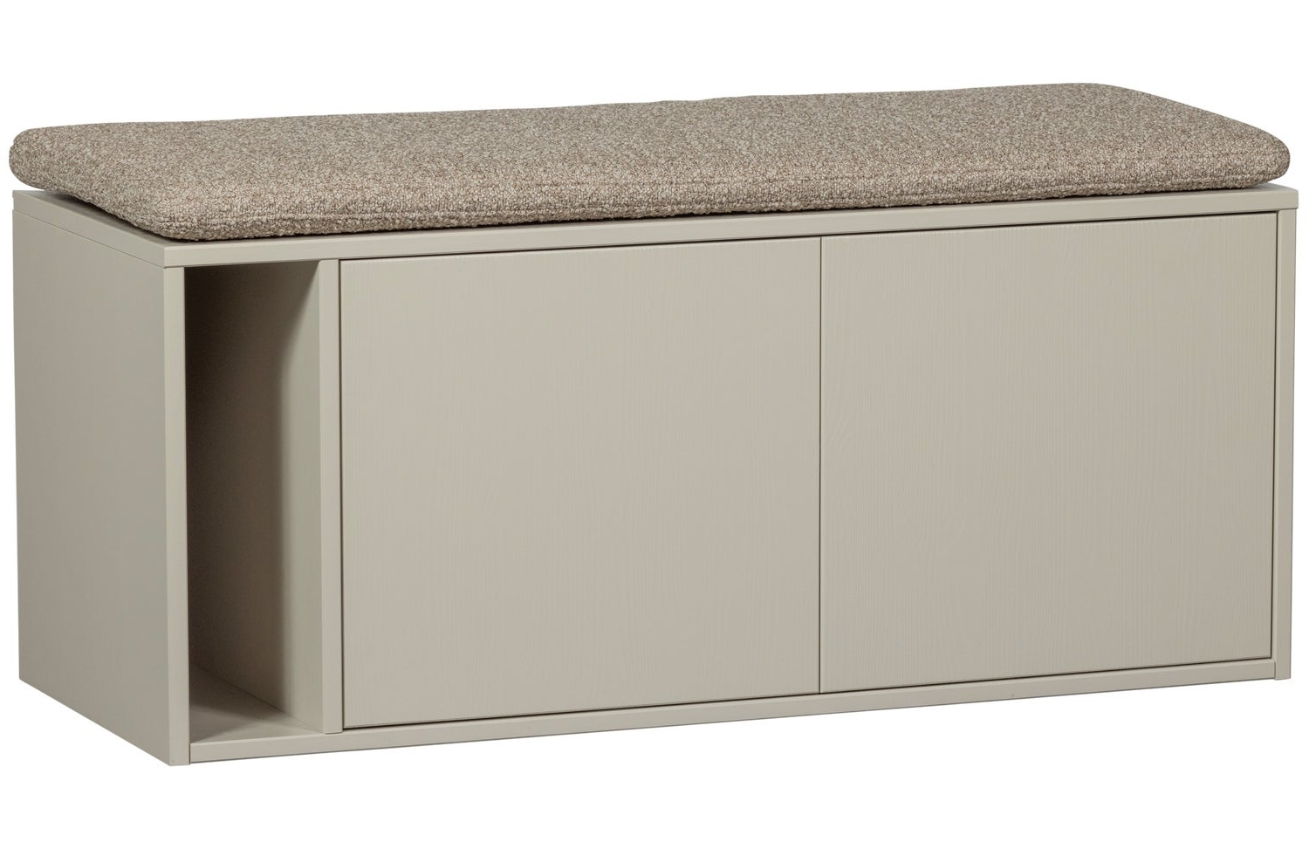 WOOOD Béžová dřevěná lavice Settle Down 108 x 44 cm WOOOD