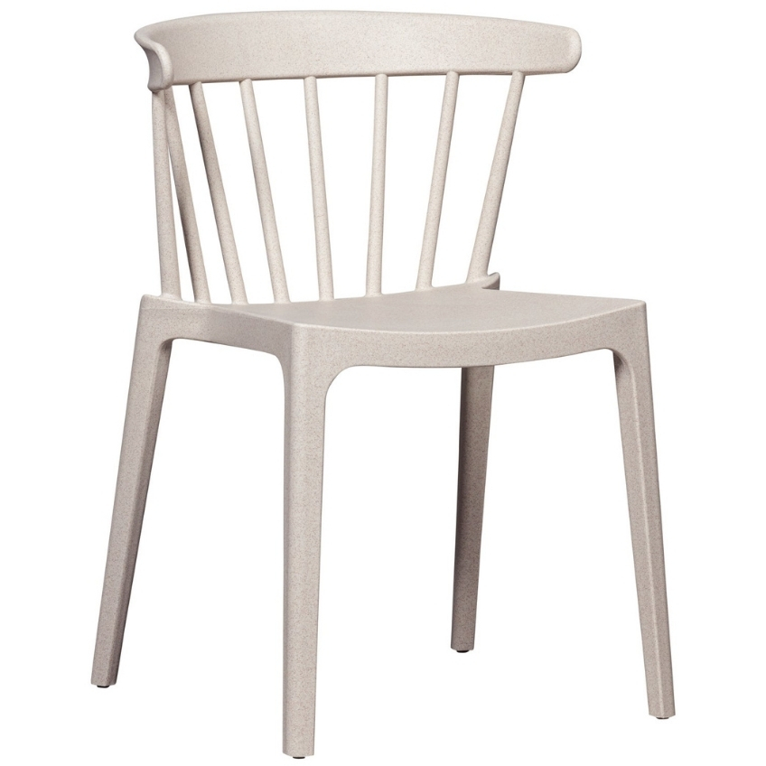 WOOOD Bílá plastová zahradní jídelní židle Bliss WOOOD