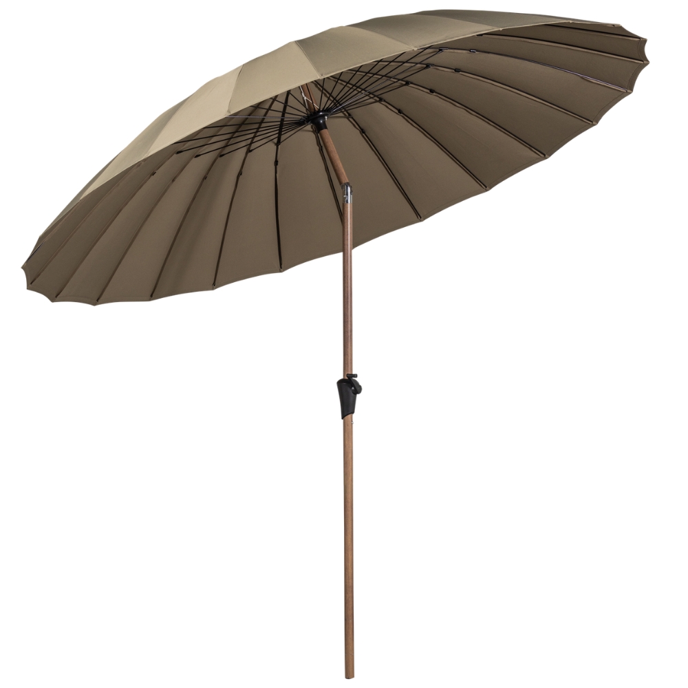 WOOOD Pískově hnědý slunečník Monica 280 cm WOOOD