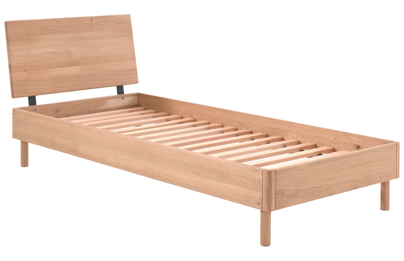 Vipack Dubová postel Forrest 90 x 200 cm s čelem Vipack