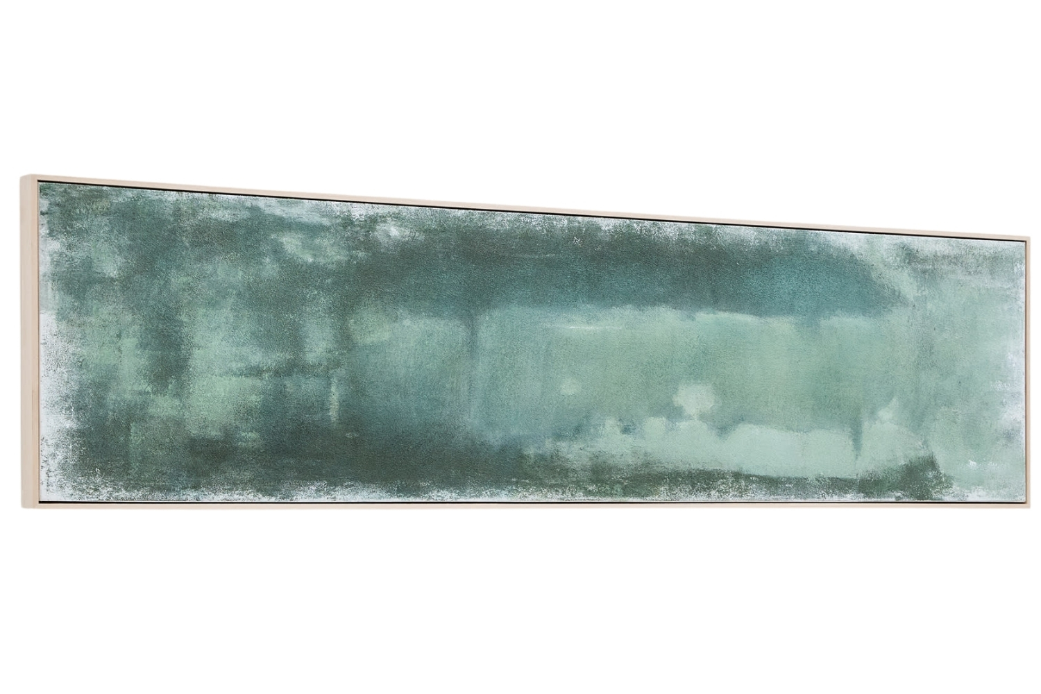 Kave Home Zelený abstraktní obraz Selnar 47 x 182 cm Kave Home