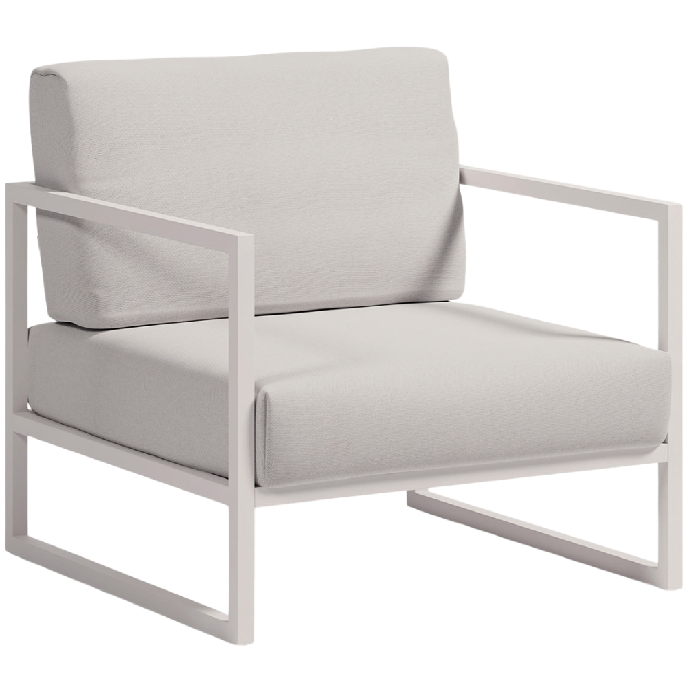 Kave Home Bílé zahradní křeslo Comova Kave Home