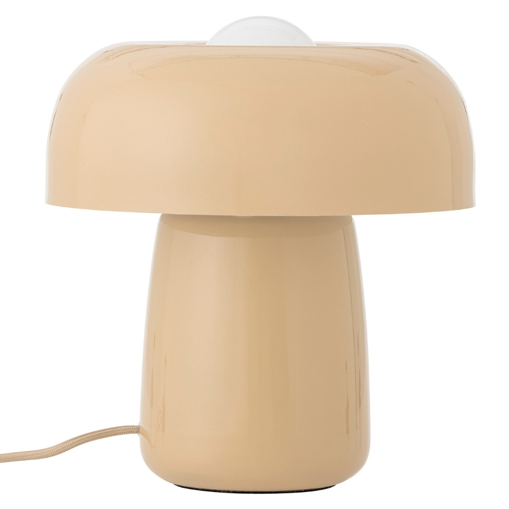 Bloomingville Béžová kovová stolní lampa Ylva 28 cm Bloomingville