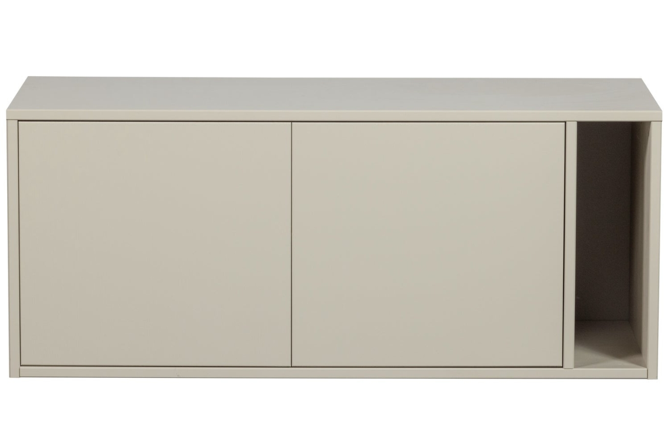 WOOOD Béžový dřevěný TV stolek Settle Down 108 x 44 cm WOOOD