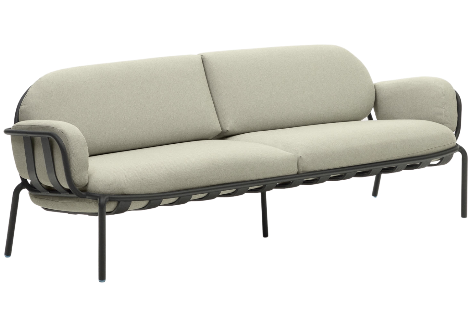 Kave Home Béžovo-šedá zahradní pohovka Joncols 224 cm Kave Home