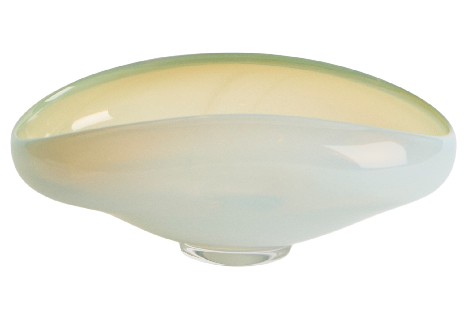 Kave Home Bílá skleněná mísa Nodila 22 x 17 cm Kave Home