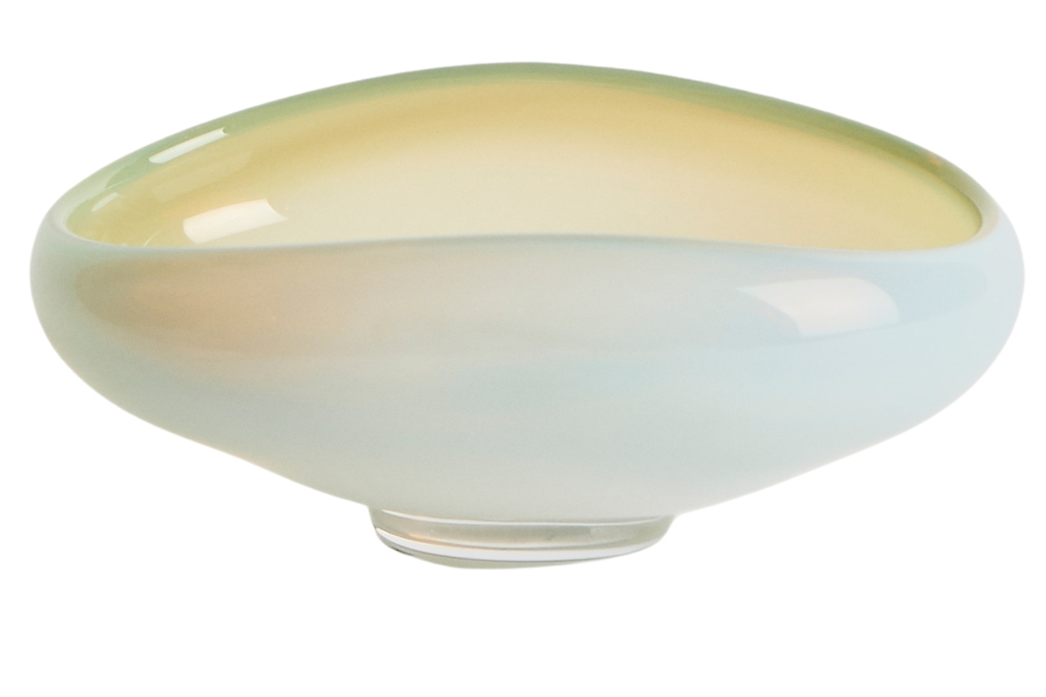 Kave Home Bílá skleněná mísa Nodila 19 x 16 cm Kave Home