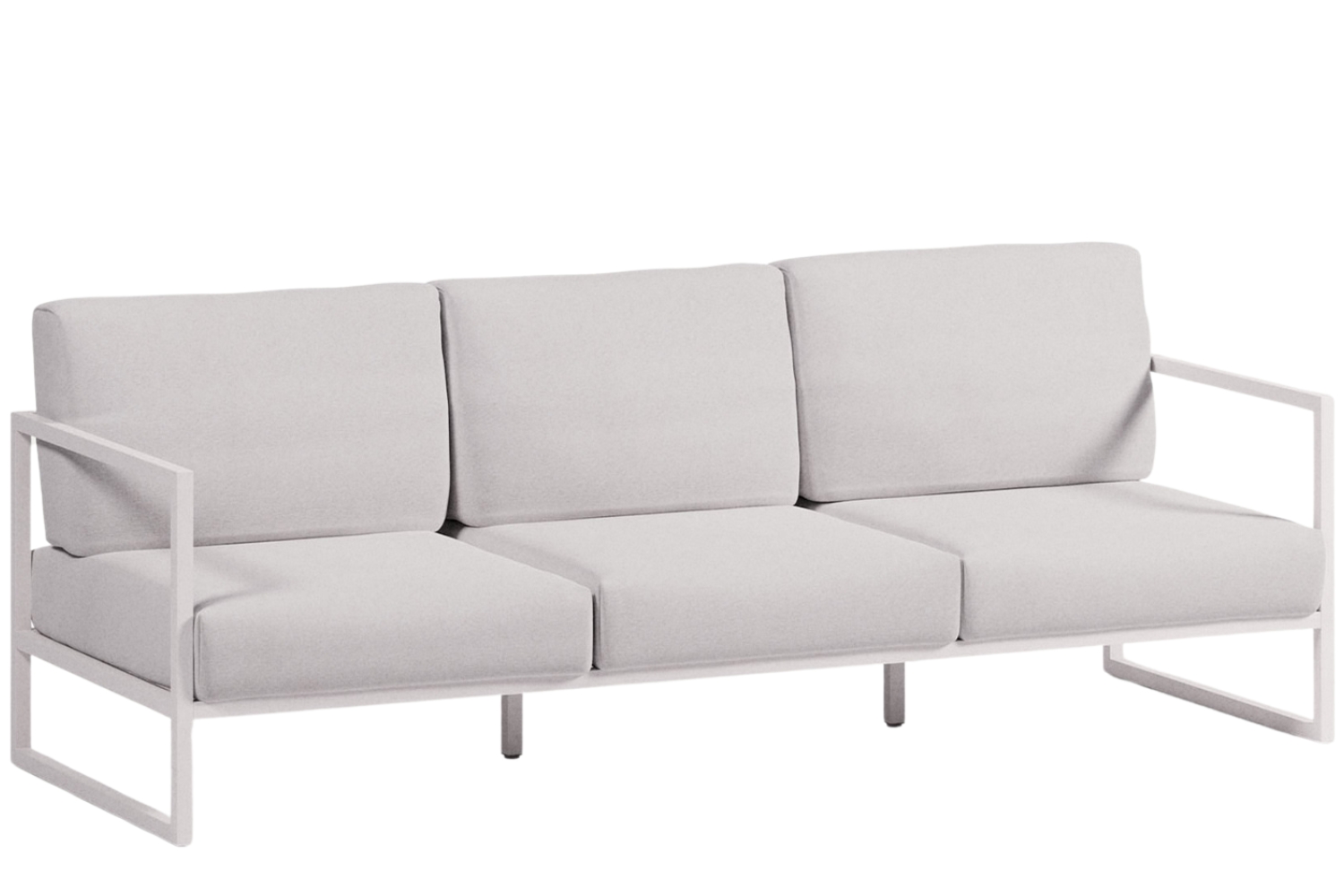 Kave Home Bílá zahradní pohovka Comova 225 cm Kave Home