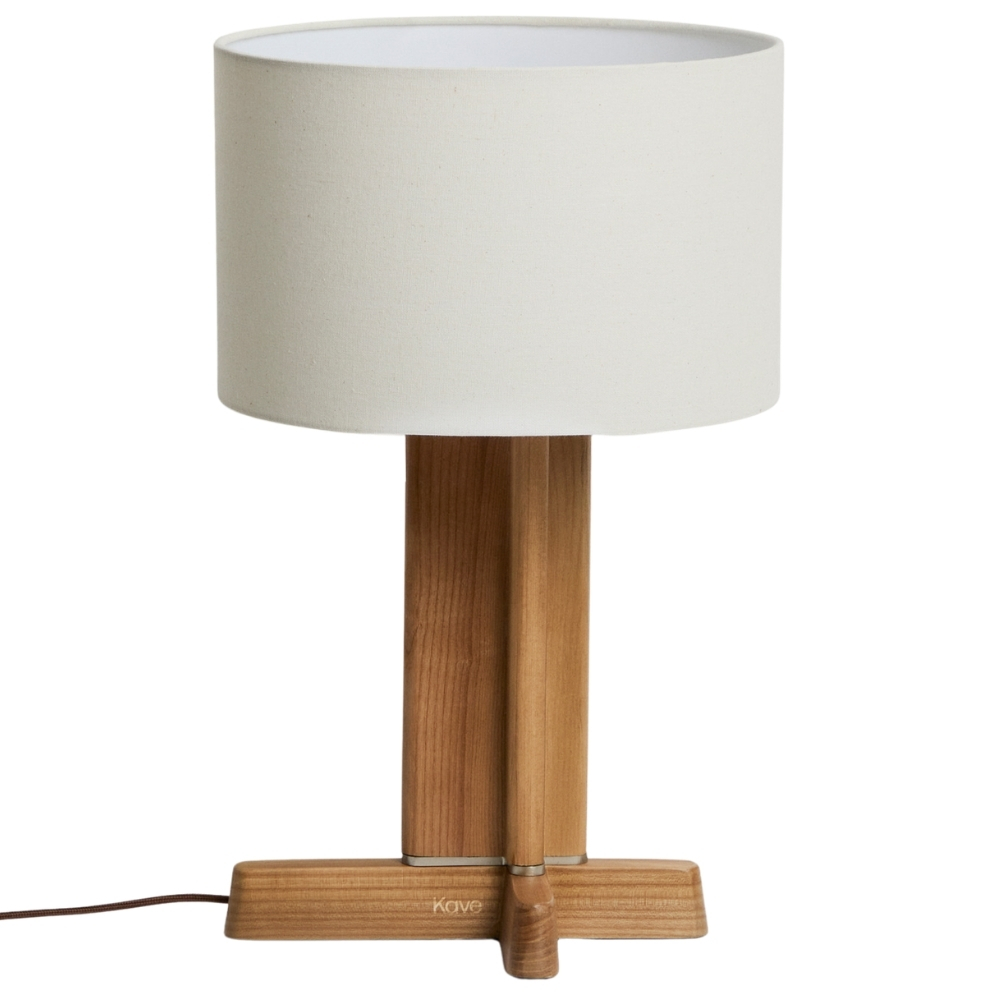 Kave Home Dřevěná stolní lampa Niani Kave Home
