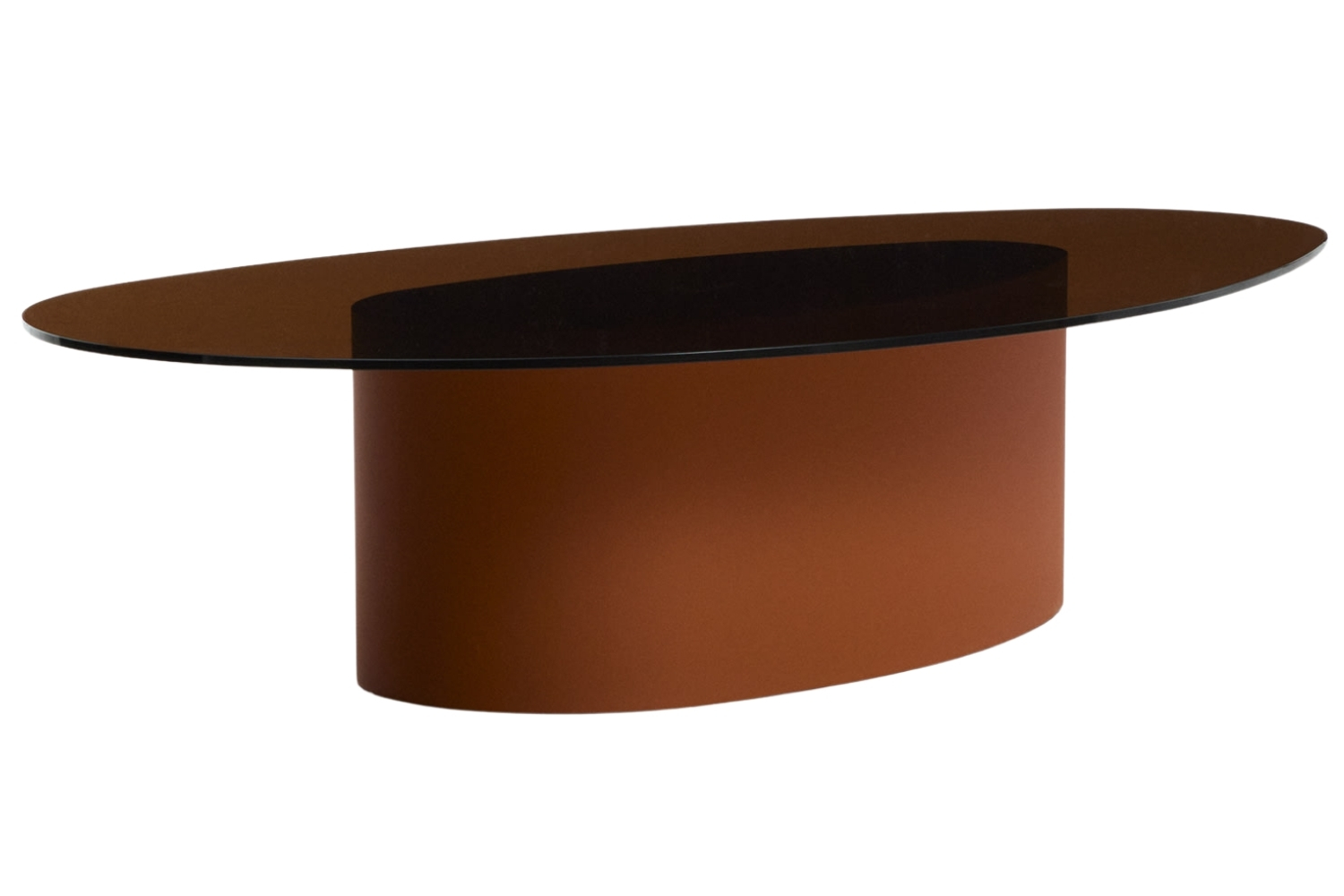 Kave Home Hnědý skleněný konferenční stolek Olir 140 x 81 cm Kave Home