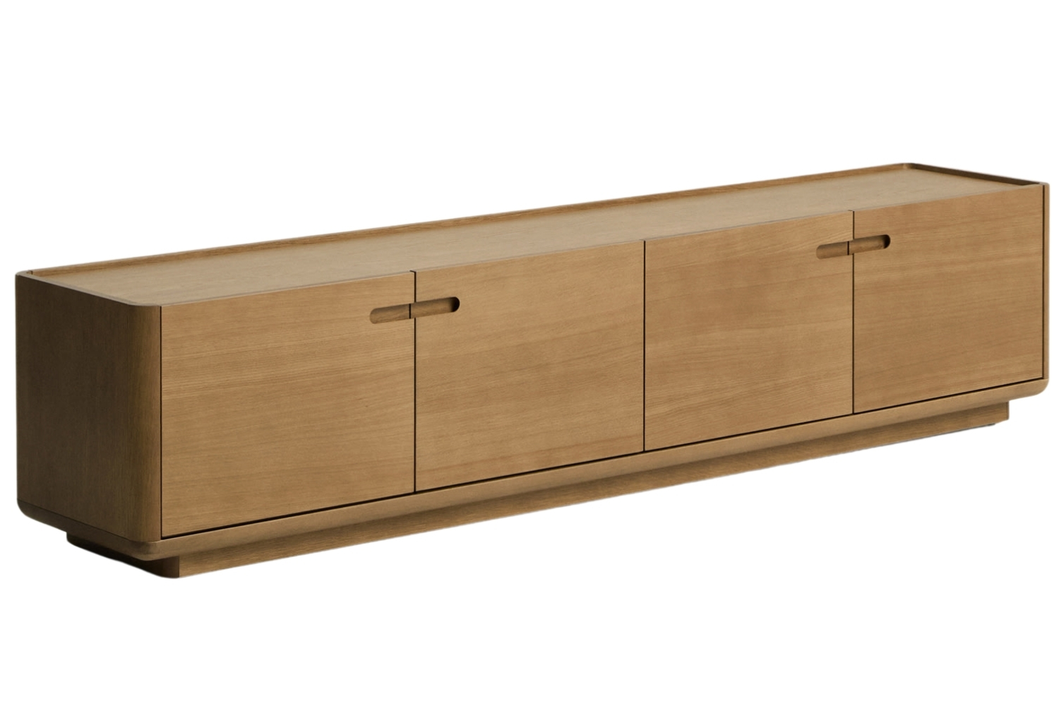 Kave Home Dubový TV stolek Arelida 200 x 40 cm Kave Home