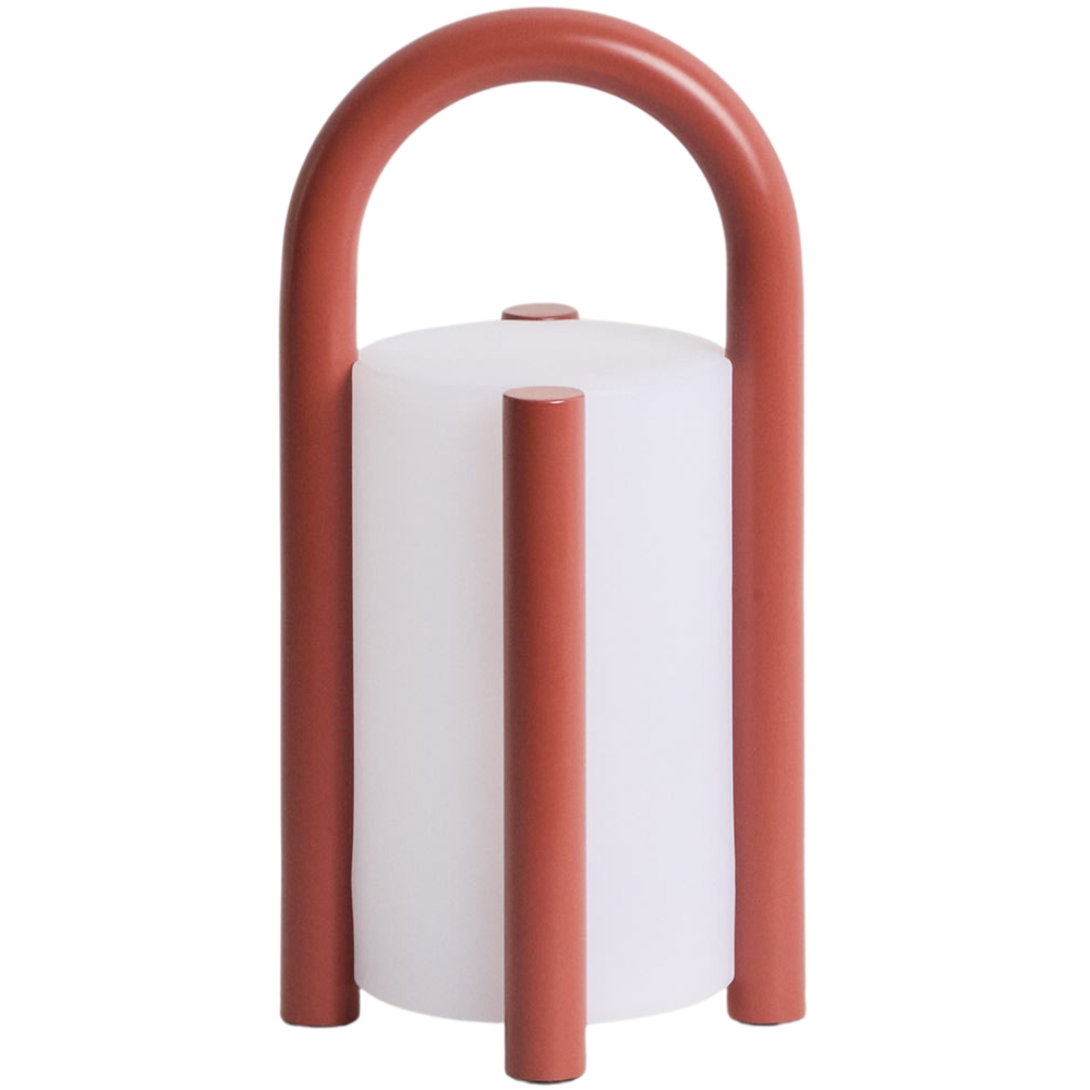 Kave Home Červená přenosná zahradní lampa Leros 28 cm Kave Home