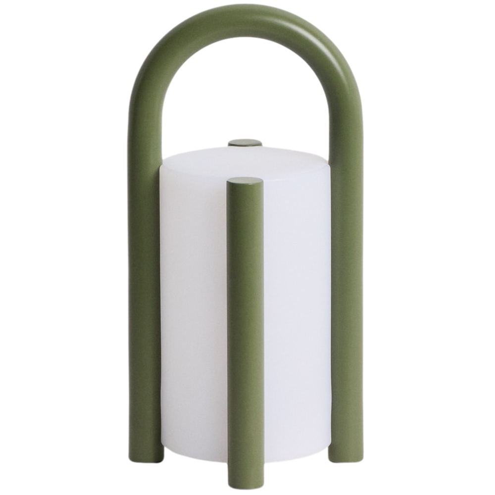 Kave Home Zelená přenosná zahradní lampa Leros 28 cm Kave Home