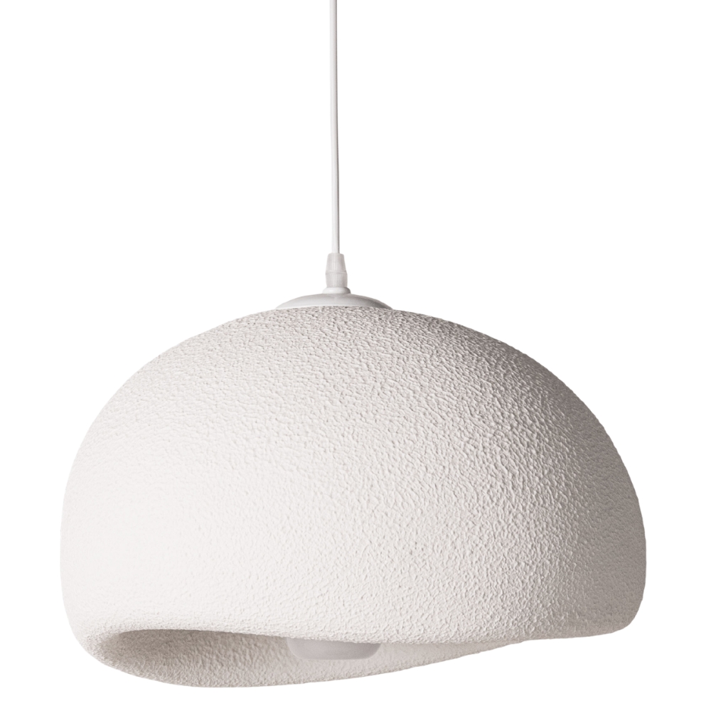 Micadoni Bílé závěsné světlo Edu 40 cm Micadoni