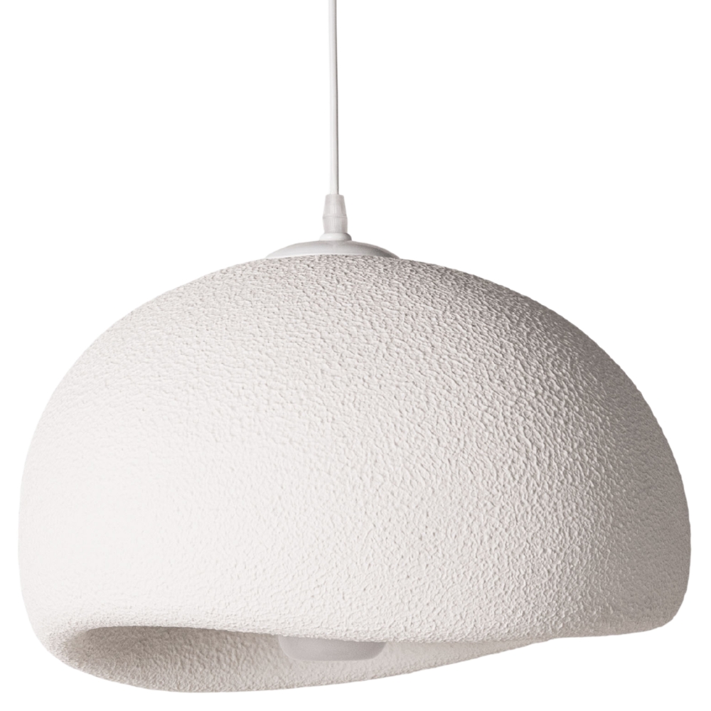 Micadoni Bílé závěsné světlo Edu 60 cm Micadoni