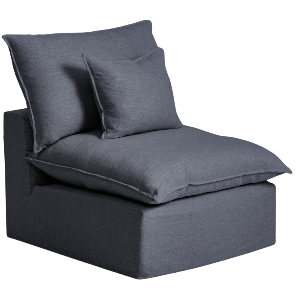 Kave Home Tmavě šedé křeslo Anarela 90 cm s odnímatelným potahem Kave Home