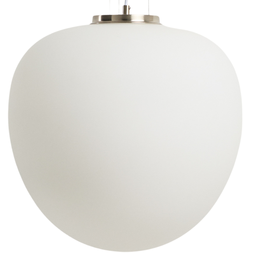 Kave Home Opálově bílé skleněné závěsné světlo Ardali Ø 25 cm Kave Home