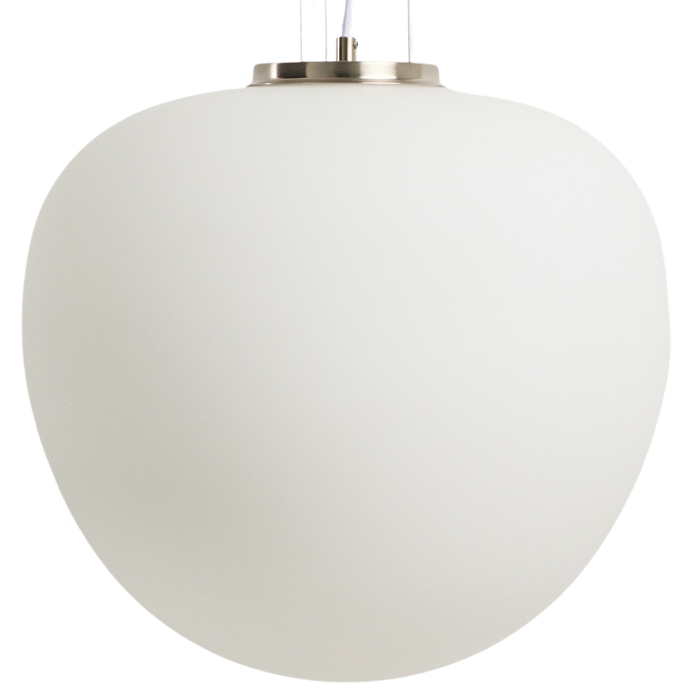 Kave Home Opálově bílé skleněné závěsné světlo Ardali Ø 40 cm Kave Home