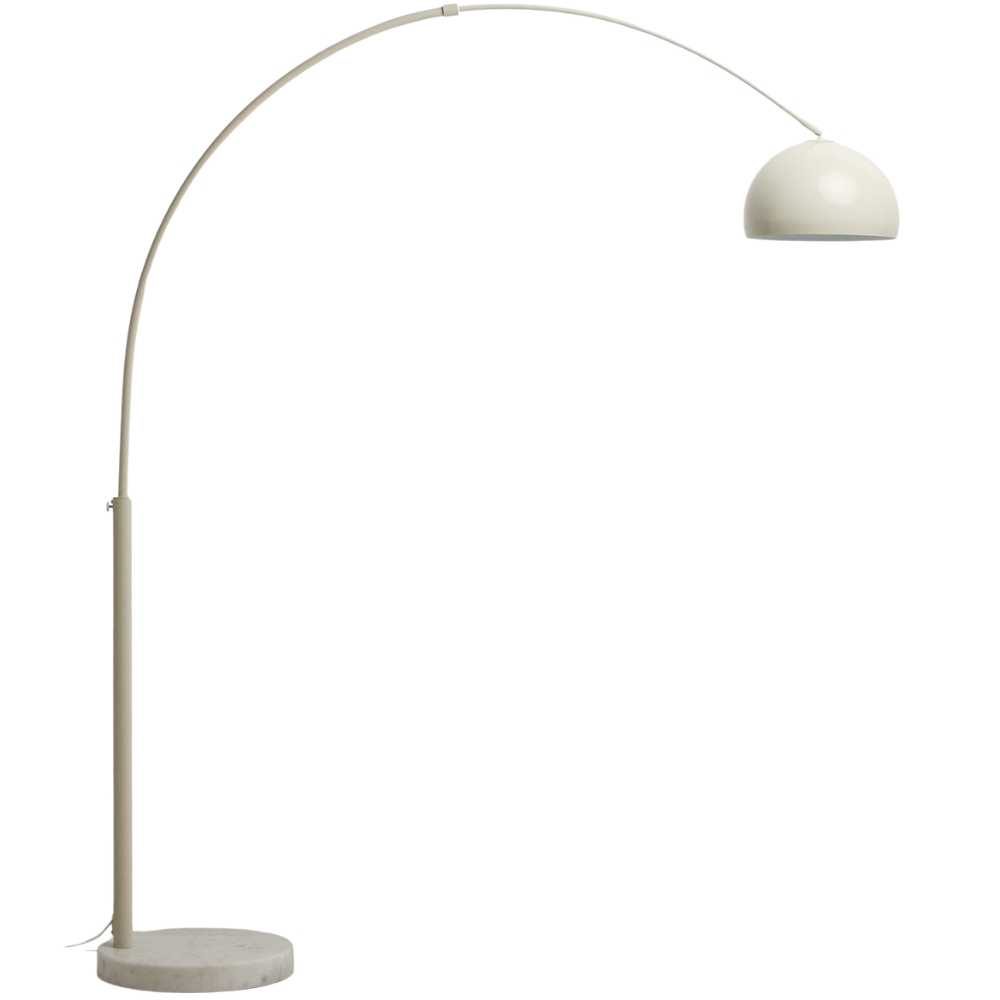 Kave Home Bílá stojací lampa Madali 160/185 cm Kave Home