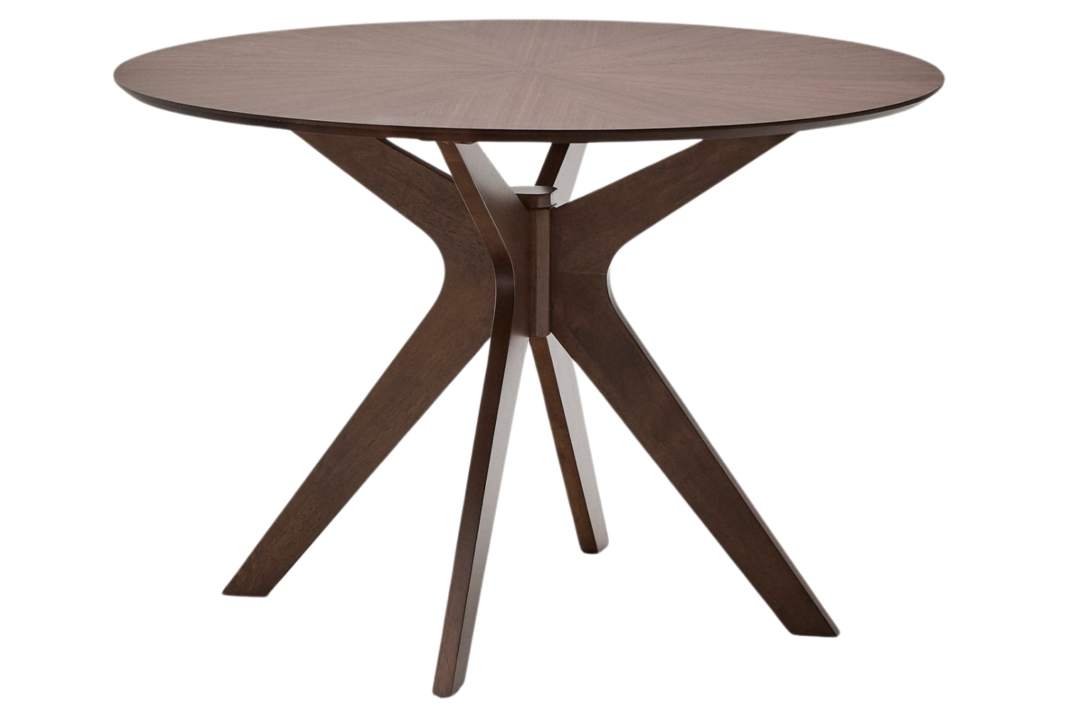 Kave Home Ořechový jídelní stůl Naanim ⌀ 100 cm Kave Home