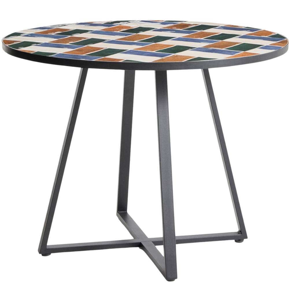 Kave Home Barvený zahradní stůl Tella Ø 120 cm Kave Home
