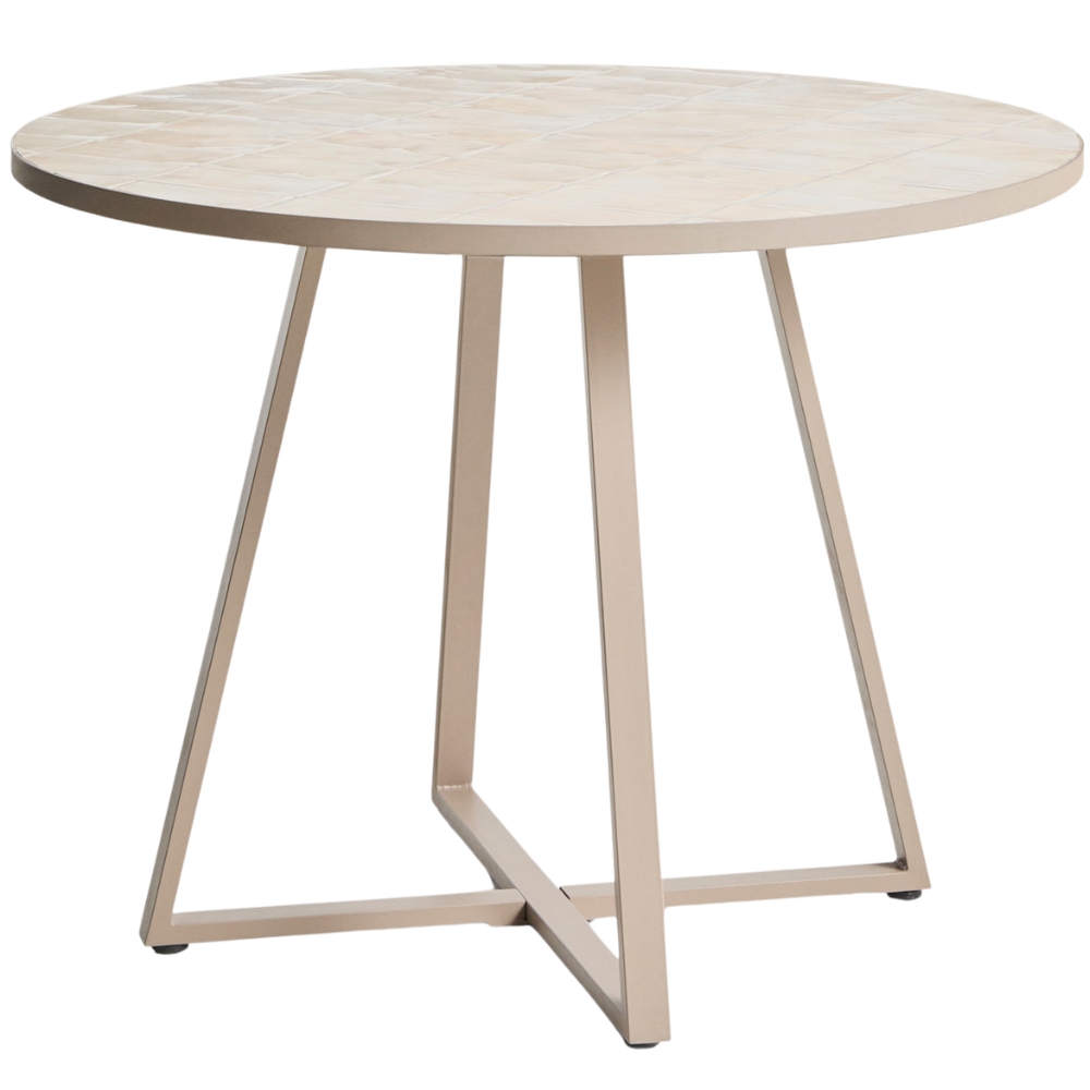 Kave Home Béžový zahradní stůl Tella Ø 120 cm Kave Home