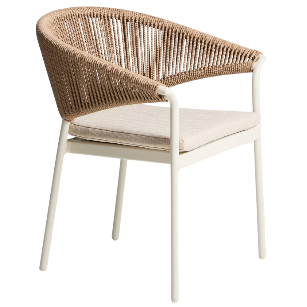 Kave Home Béžová zahradní židle Zuara s výpletem Kave Home