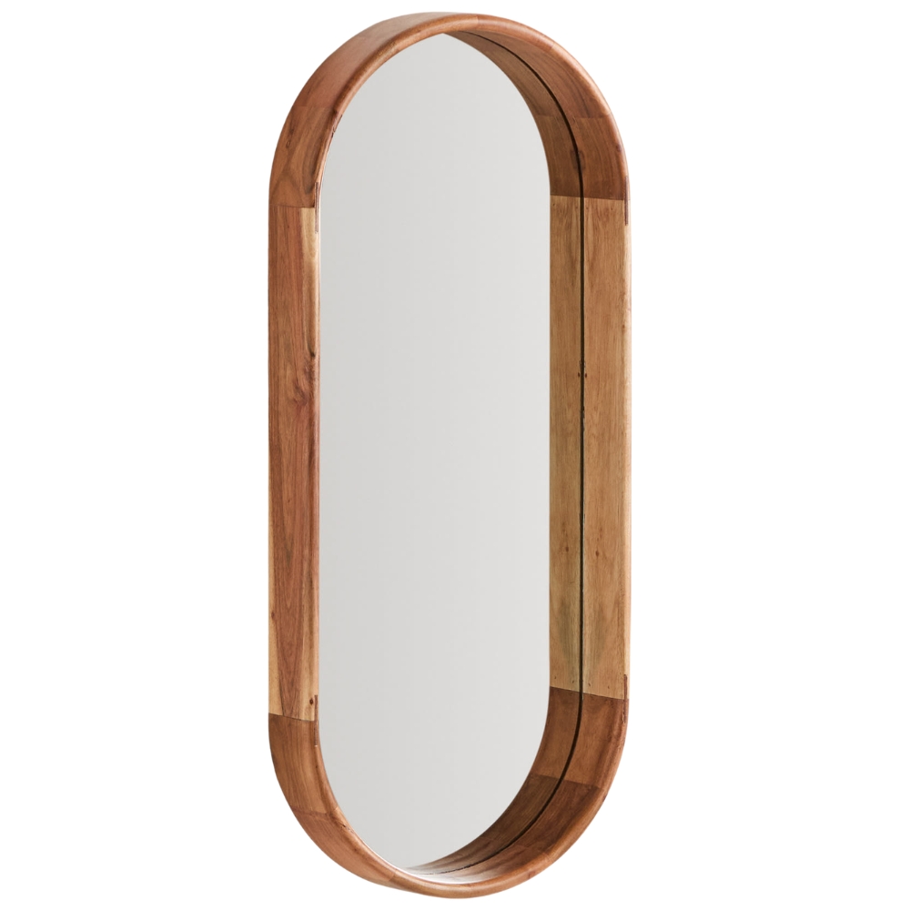 Kave Home Dřevěné závěsné zrcadlo Berale 76 x 33 cm Kave Home