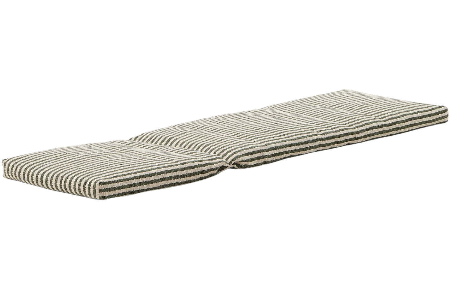 Kave Home Pruhovaný zeleno-bílý polštář na lehátko Dirome 50 x 175 cm Kave Home