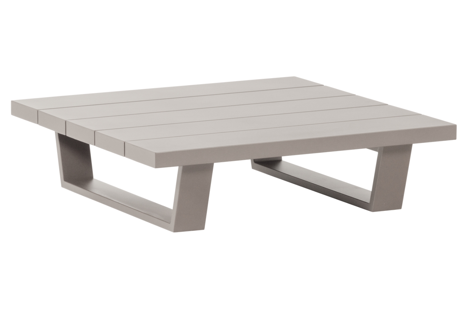 WOOOD Béžový kovový zahradní stolek Bear 87 x 87 cm WOOOD