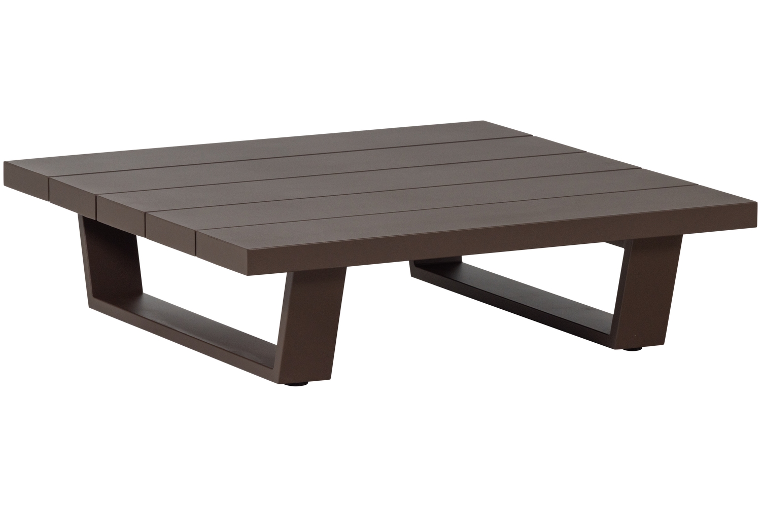 WOOOD Hnědý kovový zahradní stolek Bear 87 x 87 cm WOOOD