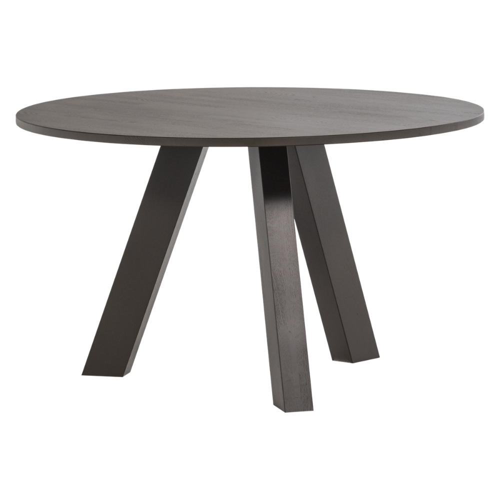 WOOOD Hnědý dubový kulatý jídelní stůl Rhonda ø 129 cm WOOOD