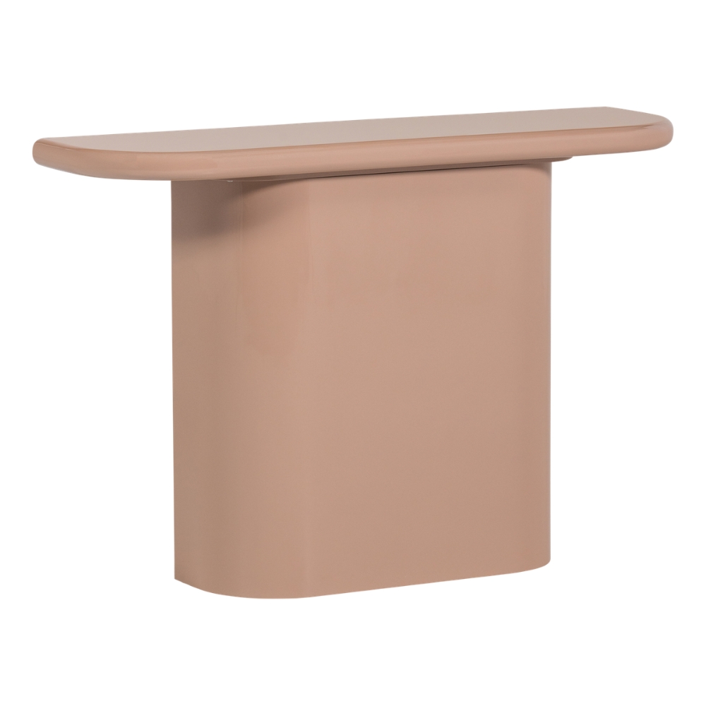 WOOOD Růžový lakovaný toaletní stolek Nocta 120 x 30 cm WOOOD