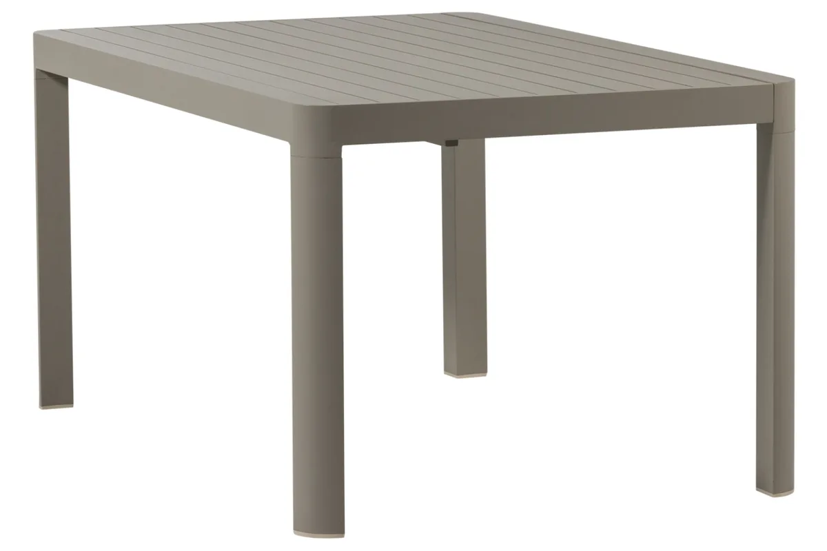 WOOOD Béžový kovový rozkládací zahradní stůl Ovara 150 x 150 cm