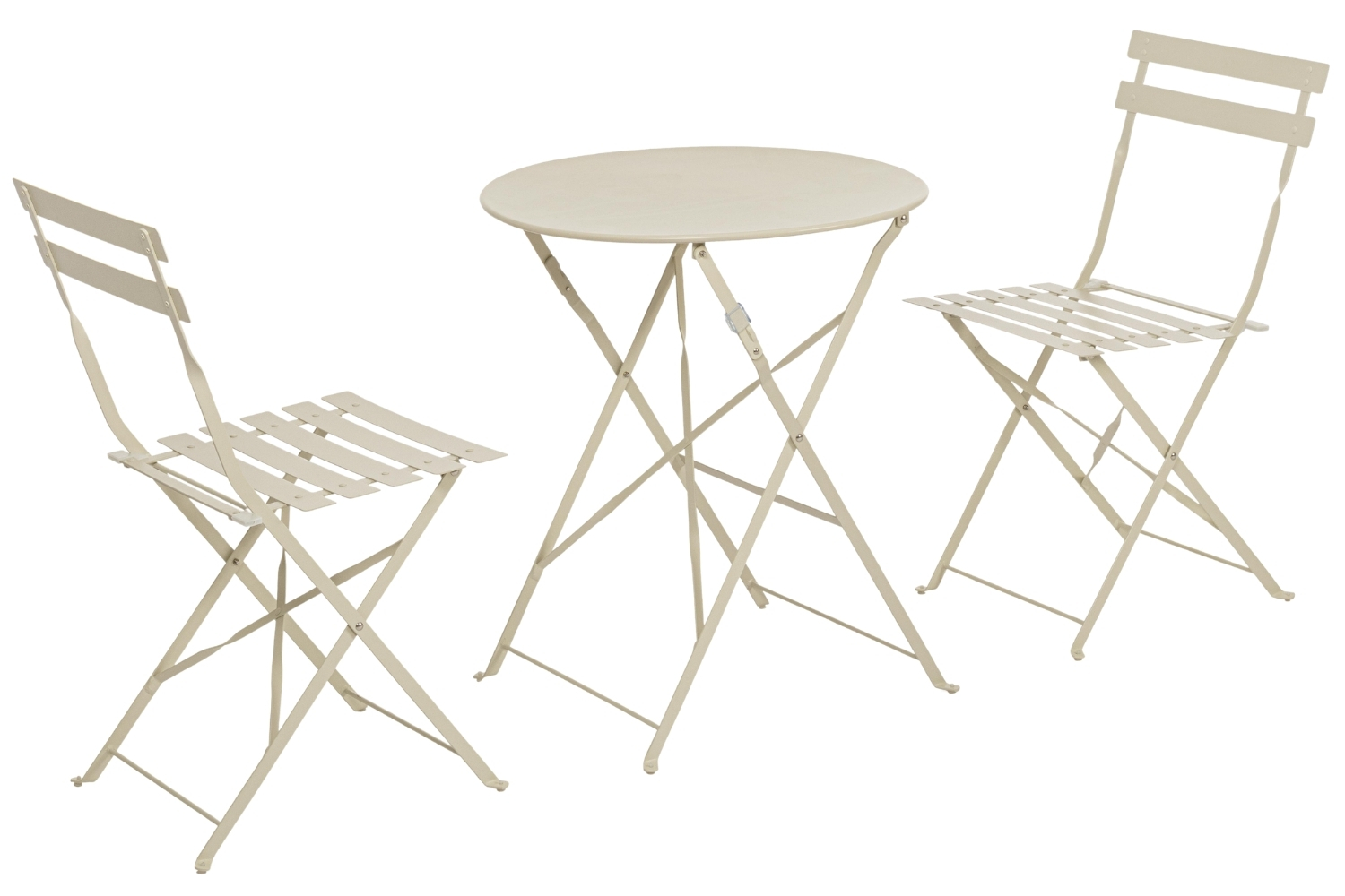 Bizzotto Krémový skládací zahradní set stolu a dvou židlí Austin Bizzotto