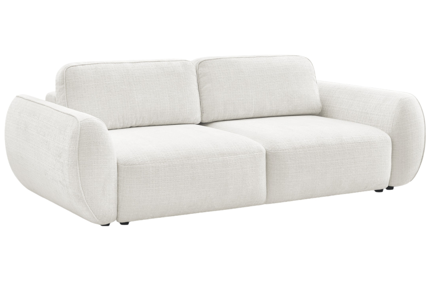 Bobochic Paris Bílá rozkládací pohovka Denise 250 cm Bobochic Paris