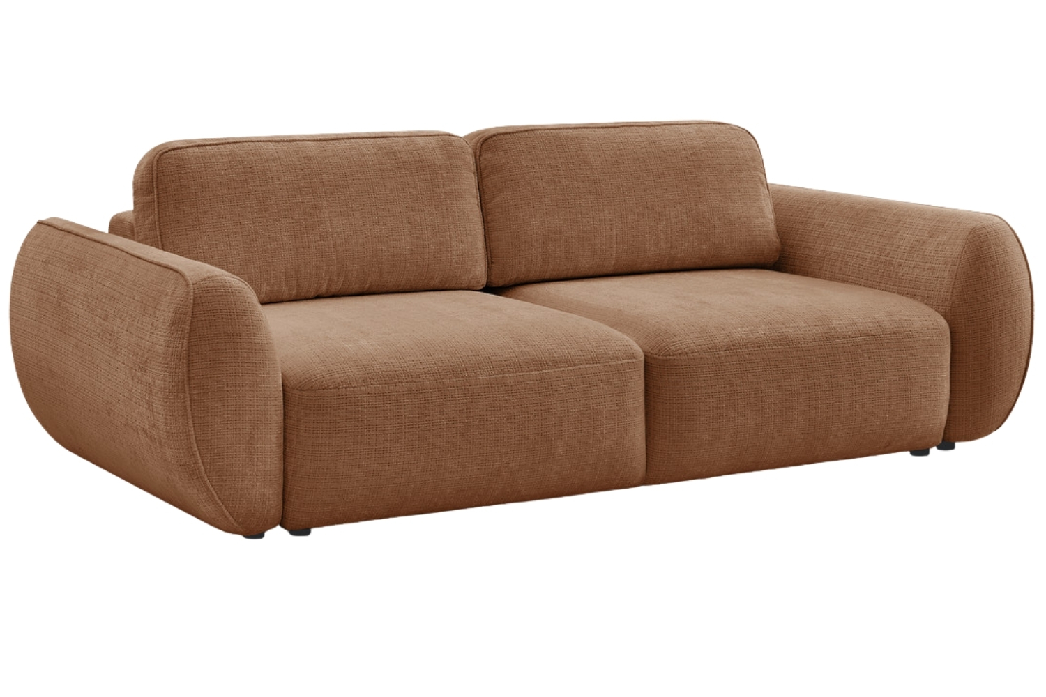 Bobochic Paris Terakotově oranžová rozkládací pohovka Denise 250 cm Bobochic Paris