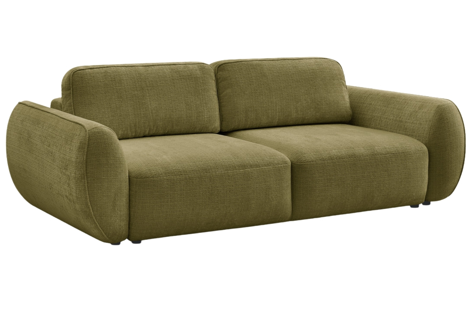 Bobochic Paris Zelená rozkládací pohovka Denise 250 cm Bobochic Paris