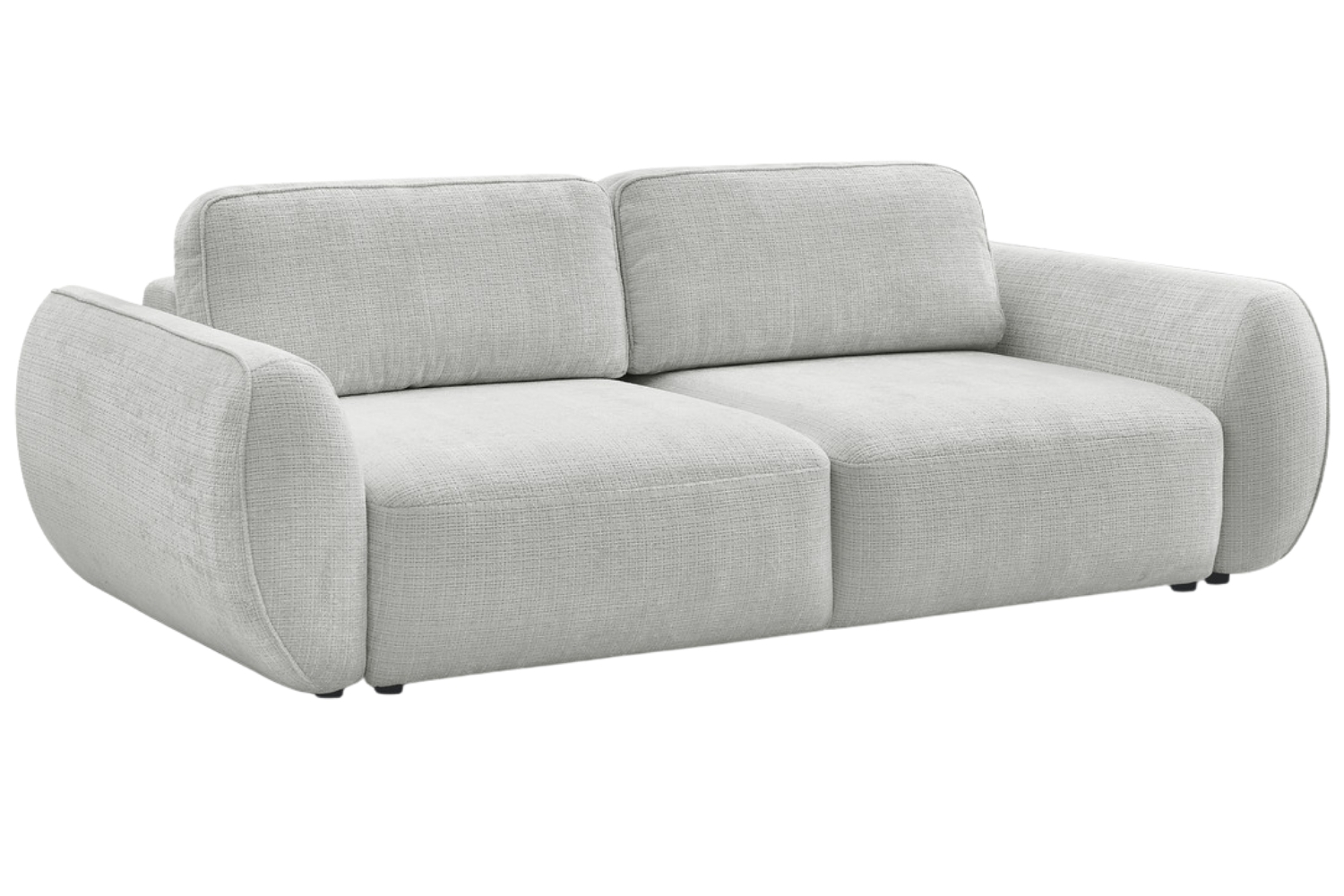 Bobochic Paris Světle šedá rozkládací pohovka Denise 250 cm Bobochic Paris