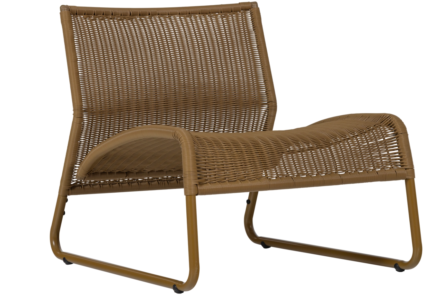 WOOOD Hnědožluté zahradní křeslo West WOOOD