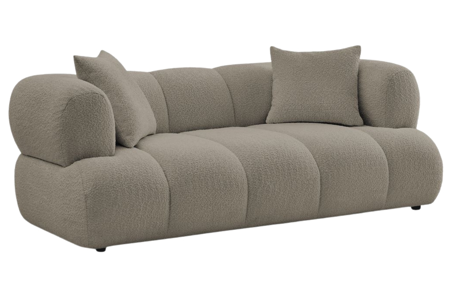 Bobochic Paris Světle hnědá bouclé dvoumístná pohovka Pamira 210 cm Bobochic Paris