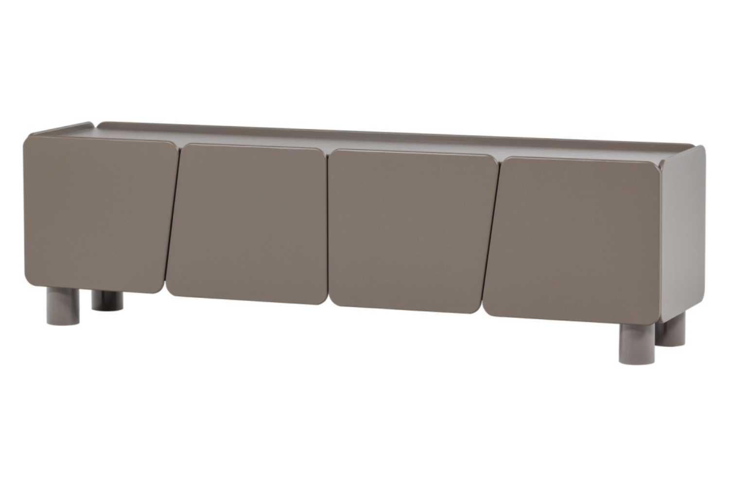 WOOOD Světle hnědý dřevěný TV stolek Root 200 x 45 cm WOOOD